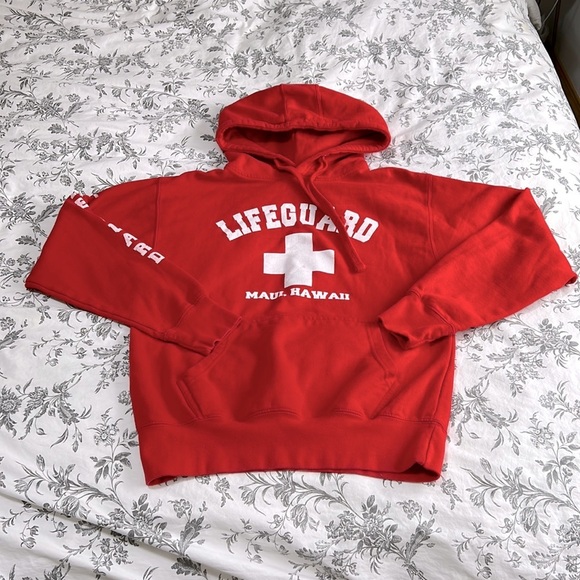 Red Lifeguard Hoodie - Picture 1 of 8